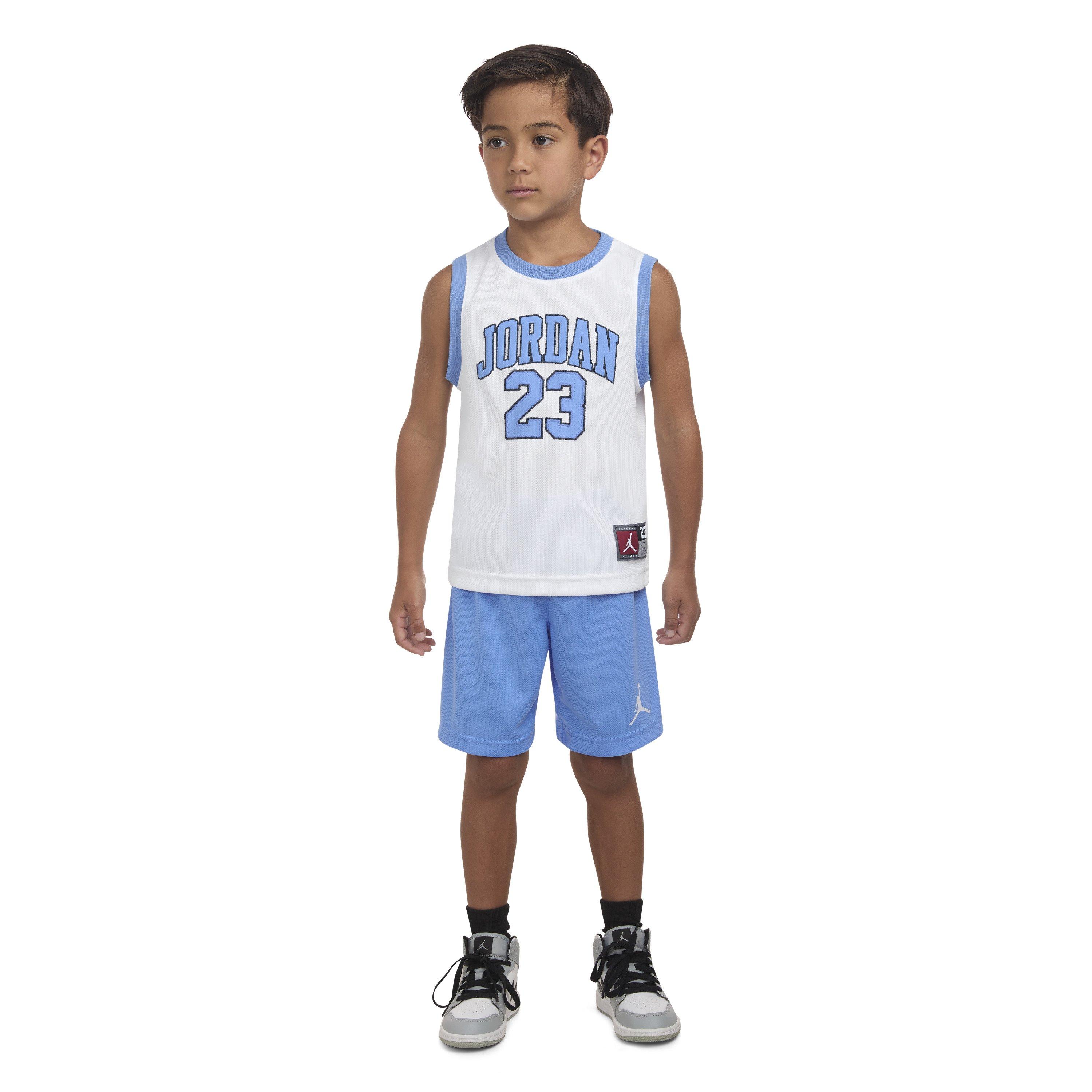 Jordan Toddler Boys' 23 Jersey Short Set - White/Blue